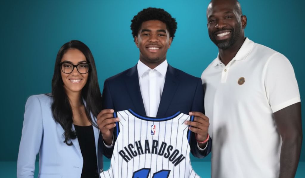 Jason Richardson with jackie paul 